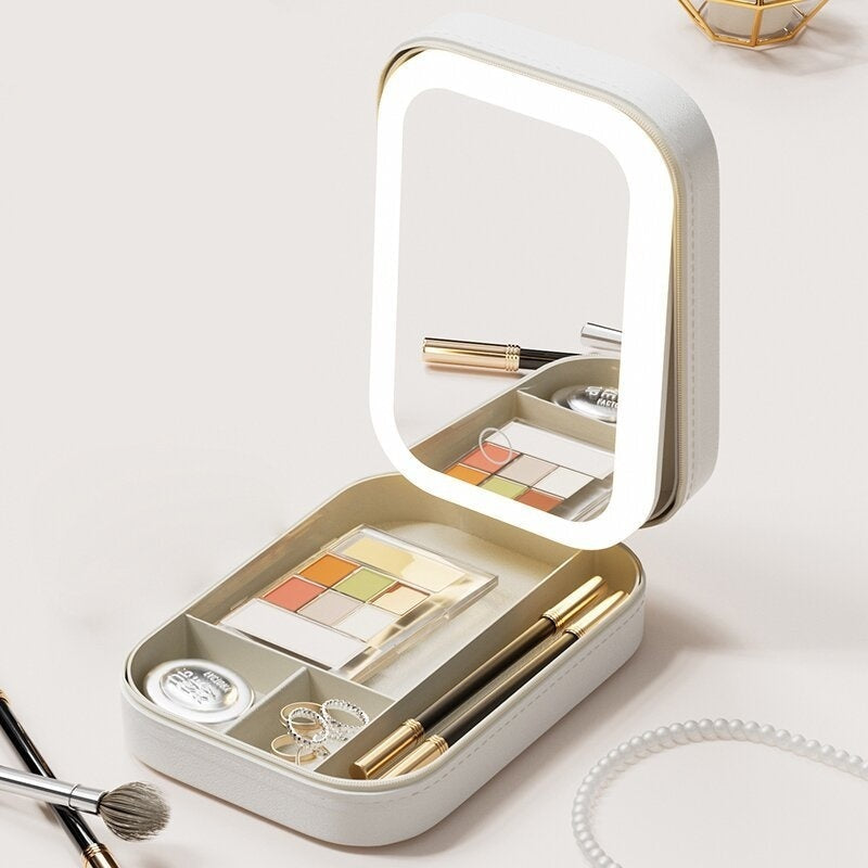 Make-up-Aufbewahrungsbox mit LED-Beleuchtung