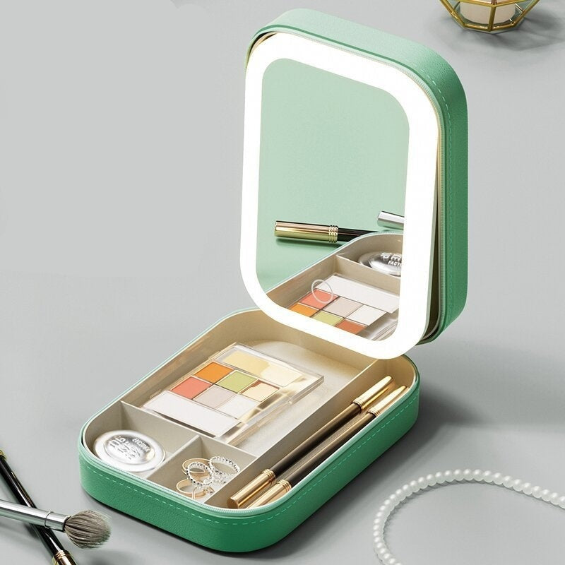Make-up-Aufbewahrungsbox mit LED-Beleuchtung