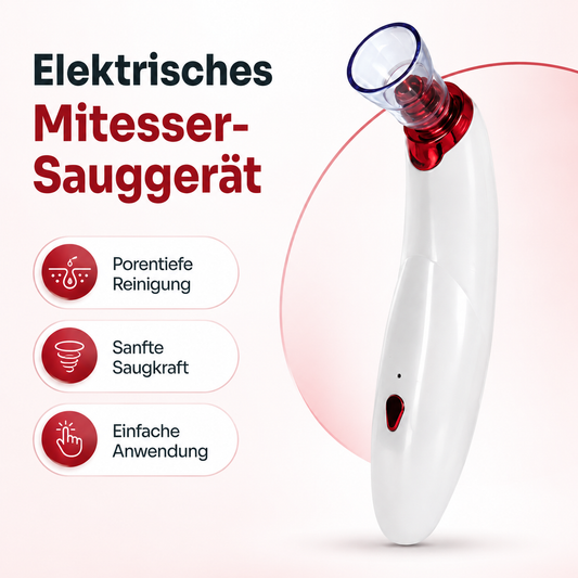 Elektrisches Mitesser-Sauggerät |Porenreiniger zur sanften Gesichtsreinigung