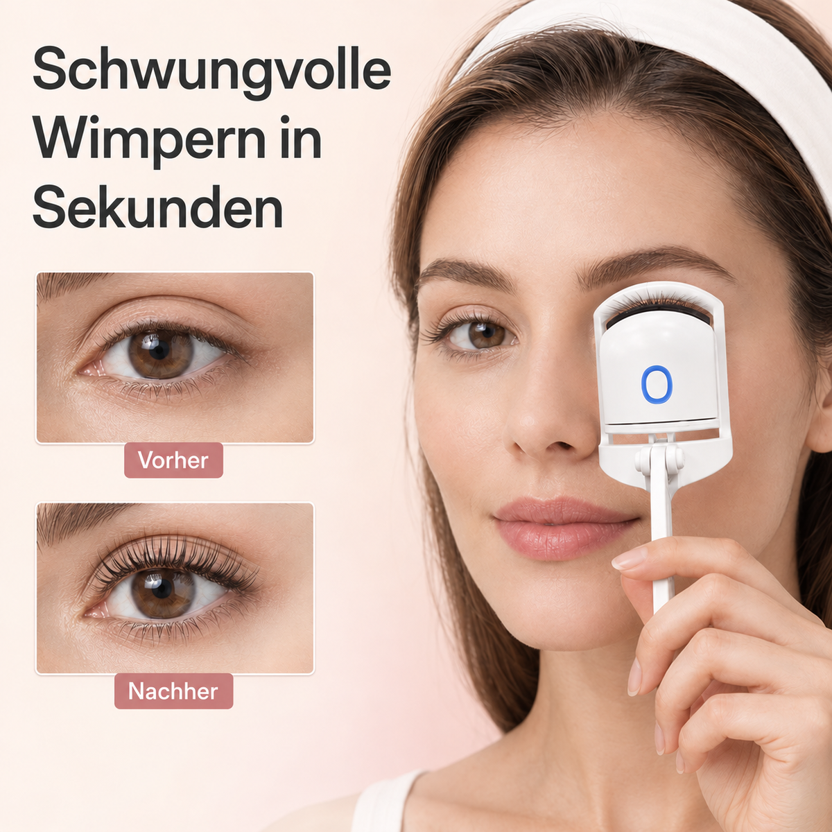 Elektrische beheizte Wimpernzange