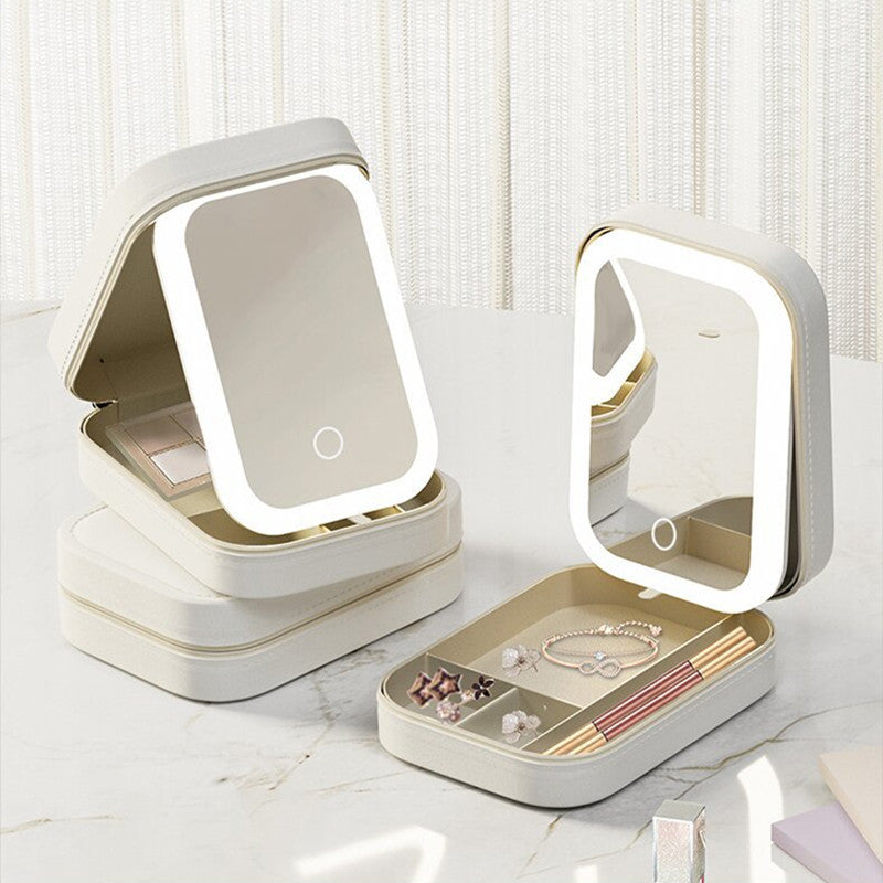 Make-up-Aufbewahrungsbox mit LED-Beleuchtung