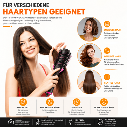 3-in-1 Haartrockner, Glätteisen & Lockenbürste